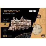 Robotime Locomotief LK701 modelbouw - Bruin
