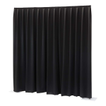 Showtec P&D Curtain Dimout 300x300 Pipe & Drape geplooid gordijn zwart