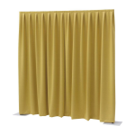 Showtec P&D Curtain Dimout 300x300 Pipe & Drape geplooid gordijn geel
