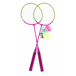 Free and Easy badmintonset 5 delig - Roze