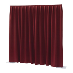 Showtec P&D Curtain Dimout 300x300 Pipe & Drape geplooid gordijn rood