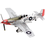 Metal Earth modelbouwset P 51D Mustang staal zilver 2 delig - Silver