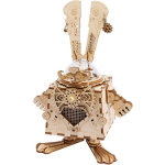 Robotime DIY muziekdoosje houten konijn 116 delig - Marrón