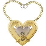Huzzle breinbreker Cast Heart 11,8 cm staal zilver/goud