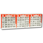 Longfield Games bingokaarten 1500 vellen - Wit