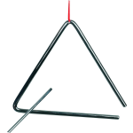 Goki Metalen Triangel 16 cm - Zwart