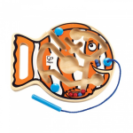 Hape behendigheidsspel Go Fish Go 25 cm - Blauw
