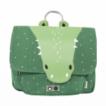 Trixie boekentas Mr Crocodile junior 29 x 25 cm katoen - Groen