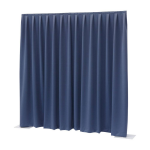 Showtec P&D Curtain Dimout 300x400 Pipe & Drape geplooid gordijn blauw