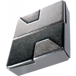 Huzzle breinbreker Cast Diamond 11,8 cm staal zilver - Silver