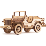 Wood Trick houten modelbouw 3D Jeep 16 cm blank 72 delig