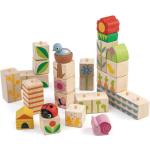 Tender Toys blokken Tuin hout junior 12 x 3 x 3,6 cm