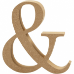 Creotime houten symbool & 8 cm - Bruin