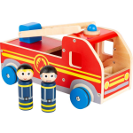 Small Foot brandweerwagen XL hout jongens 30 cm 3 delig - Rood