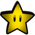 Paladone nachtlamp Super Mario Super Star 12 cm geel/zwart
