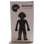 Balvi leeslampje Android mannetje 15,7 x 8 cm siliconen - Zwart