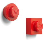 Room Copenhagen LEGO magneten 4,7 cm ABS/metaal 2 stuks - Rood