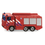 Siku brandweerwagen Scania junior 7 cm staal (1036) - Rood