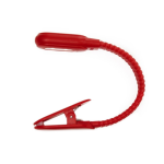 Kikkerland boeklampje oplaadbaar led 9 x 10 cm abs - Rood