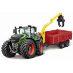 Bburago tractor met aanhanger Fendt 1000 Vario 32,4 x 11 cm