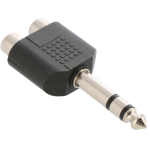 Devine ADA152 adapter 2x RCA female - 6.35 mm jack male stereo