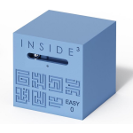 Invento geduldspel Inside 3 kubus makkelijk 6 cm - Blauw