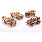 Wood Trick modelbouwset voertuigen hout naturel 338 delig