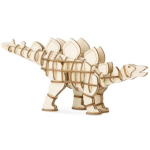 Kikkerland 3D puzzel Stegosaurus 20,8 x 8,6 cm hout naturel