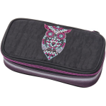 Walker etui Dark Owl meisjes 21 x 10 x 6 cm polyester - Zwart