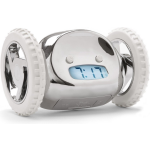 Clocky alarmklok op wielen 13,5 x 9 x 9 cm chroom - Argent