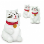 Safari speelfiguren Katten 2 cm BPA vrij 192 delig - Wit