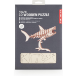 Kikkerland 3D puzzel haai 24 x 15 cm hout naturel