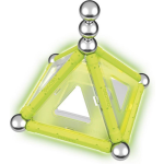 Geomag Color Glow in the Dark licht 22 delig - Groen