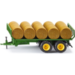 Siku John Deere balenwagen met hooibalen groen/ (2891) - Geel