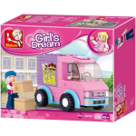 Sluban Girls Dream: bezorgwagen (M38 B0520) - Roze