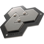 Huzzle breinbreker Cast Hexagon 11,8 staal zilver - Silver