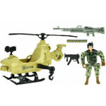 Toi-Toys Toi Toys speelset Army soldaat met helikopter 5 delig leger - Groen