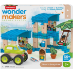 Mattel Fisher Price bouwpakket Wonder Makers Strandhuis hout 35 delig