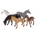 Toi-Toys Toi Toys speelset paarden 5 delig 12 cm