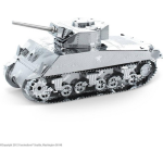 Metal Earth bouwpakket Sherman Tank - Silver