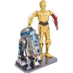 Metal Earth Star Wars R2D2 en C 3PO 3D modelbouwset 12,3 cm - Silver