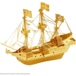 Metal Earth schip Golden Hind 3D modelbouwset - Goud