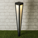 Voordeeldrogisterij Premium LED Tuinlamp Op Zonne Energie - 10 x 10 x 75 cm - Negro
