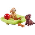 HABA Little Friends poppenhuispoppen Puppy&apos;s junior 3,5 cm - Bruin