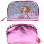 Rita&apos;s Wonderland etui meisjes 21 x 7 cm polyester/zilver - Roze