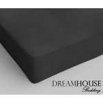 Dreamhouse Verkoelend Hoeslaken Katoen - Antraciet 90 x 200 - Wit