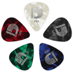 D'Addario 1CAP7-10 assortiment pearl celluloid plectra 10 pack extra heavy