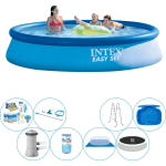 Intex Deluxe Zwembad Deal - Easy Set Rond 396x84 Cm - Blauw