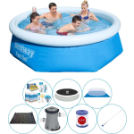 Bestway Fast Set Rond 244x66 Cm - Zwembad Comfort Pakket - Blauw