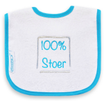 Funnies Slabber 100% Stoer Junior 40 Cm Katoen/blauw - Wit